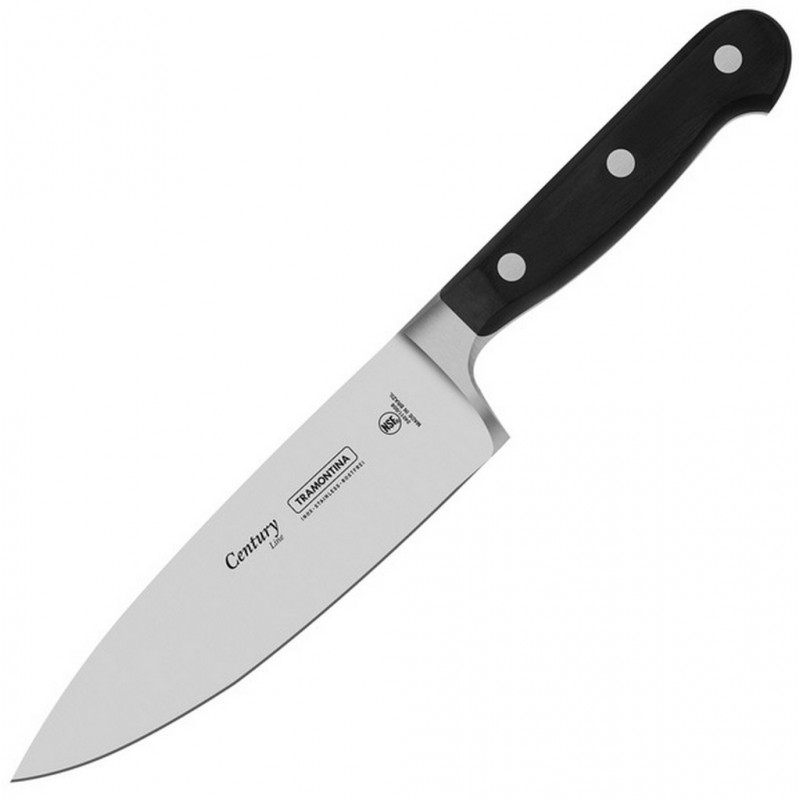 Поварской, шеф нож Оригинал Tramontina 24011/106 Century 152 мм Black