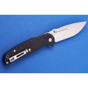 Нож складной H6 grooved black 7785