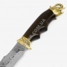 Нож эксклюзивный ручной работы "Слон" с литьём, кожаные ножны