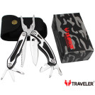 Мультиинструмент Traveler MQ003G (9 в 1) Черный с Белым