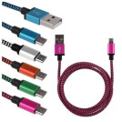 Кабель micro USB ткань, плетенный