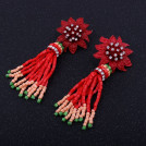 Серьги-кисти из бисера Zara