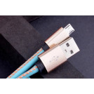 Кабель micro USB кожаный X47