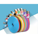 Кабель micro USB X38 резиновый, плоский 2м