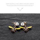Сережки BEE з перлами