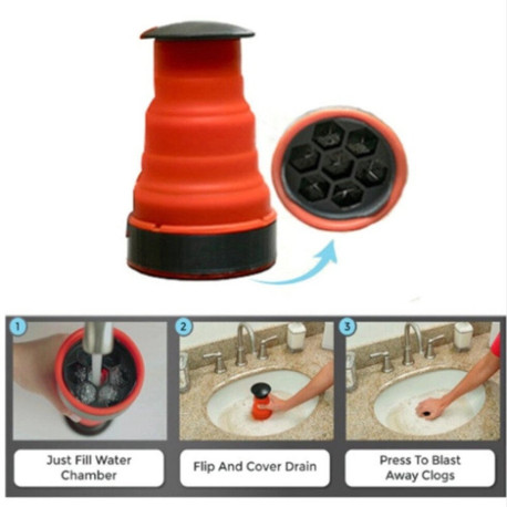 Ручной плунжер для раковины Water Drain Clog Cannon