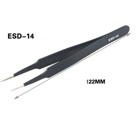 Антистатический пинцет ESD-14