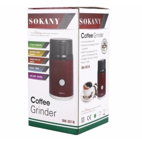 Кофемолка мультимолка Sokany SM-3018 съемная чаша