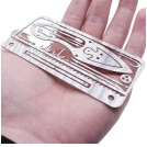 Мультитул кредитка выживальщика Survival Multitool Card 17в1