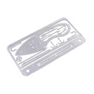 Мультитул кредитка выживальщика Survival Multitool Card 17в1