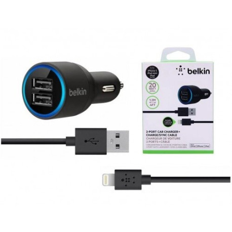 Автомобильное зарядное устройство Belkin 2-Port Car Charger 20W 2,1A