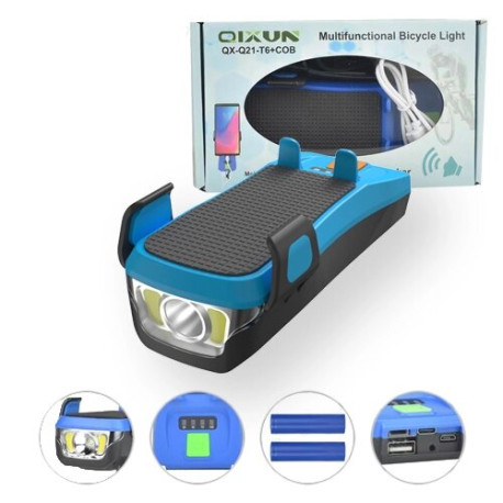 Велофара /Power Bank / Кріплення QX-Q21 2000 мАг