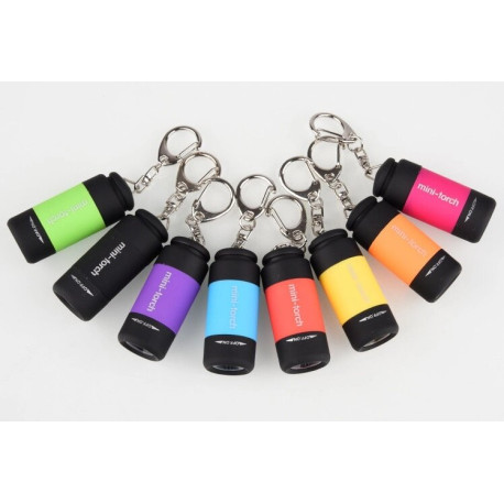 Міні-ліхтар брелок із зарядкою від USB