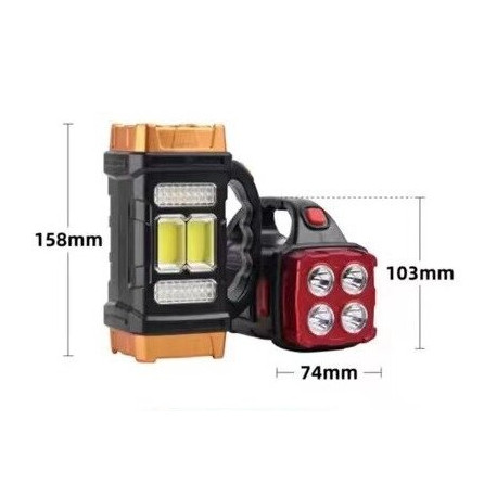 Ліхтарик ручний акумуляторний HB-2678 40LED+COB