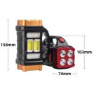 Ліхтарик ручний акумуляторний HB-2678 40LED+COB
