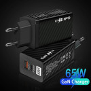 Зарядное устройство GaN BK378 USB Type-C, 65W
