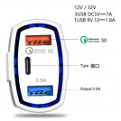 Автомобільний зарядний пристрій Quick Charge 3.0 SY-KC368 (без пакування)