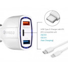 Автомобільний зарядний пристрій Quick Charge 3.0 SY-KC368 (без пакування)
