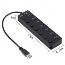 USB розгалужувач 7 Port USB Hub 3.0