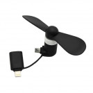 Міні вентилятор для телефону micro USB/Lightning