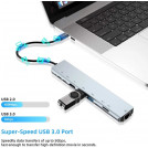 USB розгалужувач для MacBook Type-C на 8-Port USB TypeC 3.0 Mini Hub SD, TF, RJ 45