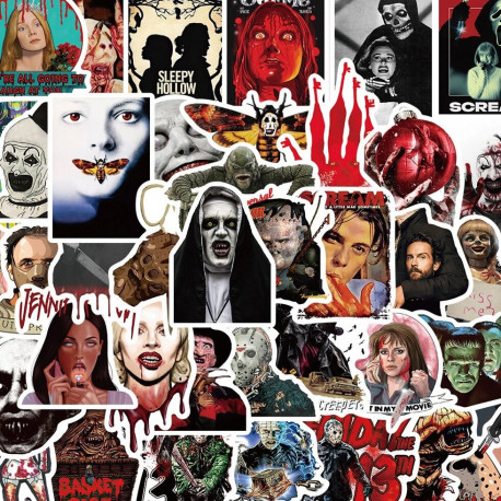 Набір наклейок Horror 50 шт.