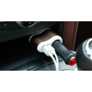 Автомобильная зарядка 2USB 3.1A+гнездо 12V-24V