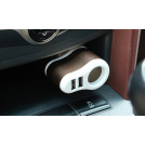 Автомобильная зарядка 2USB 3.1A+гнездо 12V-24V
