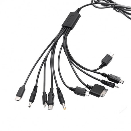 Кабель USB - 10 разъемов для зарядки универсальный
