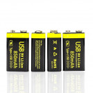 Акумулятор USB 9v Крона 850mAh