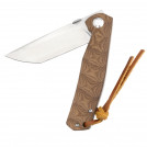 Ніж складаний Тотем G23 D2 Tanto Beige