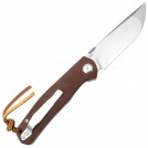 Ніж складаний Тотем G23 D2 Tanto Brown