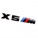 Шильдик на багажник для BMW X5M чорний