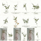 Татуировка временная переводная Butterfly Set набор из 8 шт