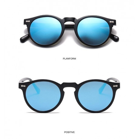 Сонцезахисні окуляри поляризаційні ретро Zolman C. 12 Black/Blue