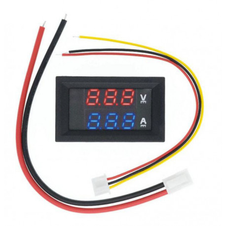 Вольтметр-Амперметр 27019 цифровой 100V/10A встраиваемый
