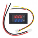 Вольтметр-Aмперметр 27019 цифровий 100V/10A вбудований