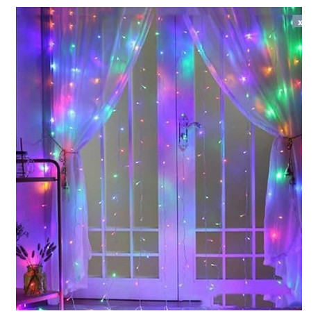 Светодиодная гирлянда водопад штора 480 LED RGB 3x3м (10-4)
