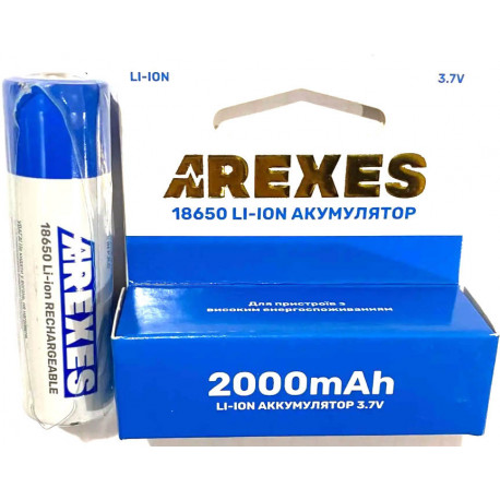 Аккумулятор Arexes Li-ion 18650 3.7v 2000mah