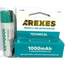 Акумулятор Arexes Li-ion 18650 3.7v 1000mah з контактами для паяння