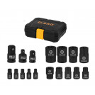 Набір E-torx головок із адаптерами 17 предметів ED70023