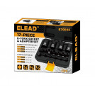 Набор E-torx головок с адаптерами 17 предметов ED70023