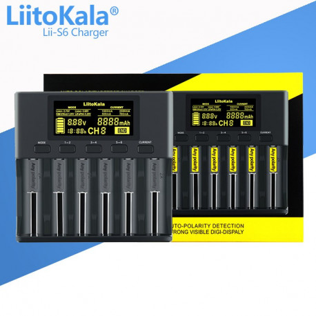 Зарядное устройство для аккумуляторов LiitoKala Lii-S6 оригинал