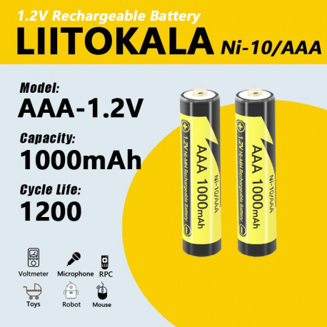 Аккумулятор LiitoKala Ni-10/AAA 1.2V 1000mAh оригинал