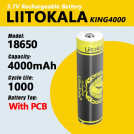 Акумулятор LiitoKala King4000-PCB 18650 4000mah оригінал