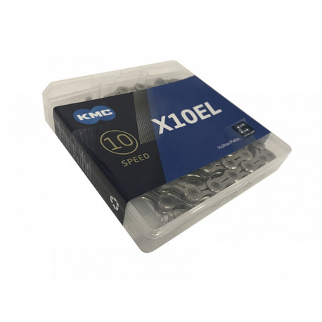 Ланцюг KMC X10EL 1/2" х 11/128" 116 зв. Silver/Silver top
