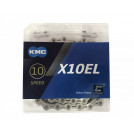 Ланцюг KMC X10EL 1/2" х 11/128" 116 зв. Silver/Silver top