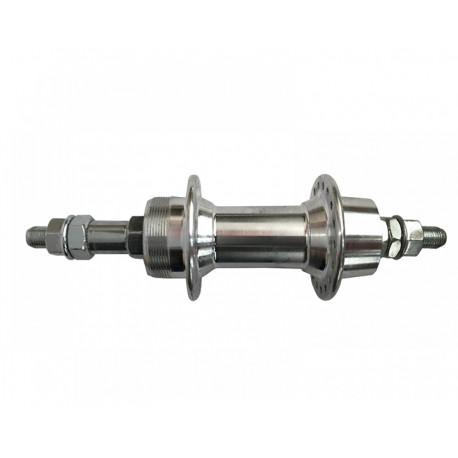 Втулка алюмінієва задня на промпідшипнику ( V-Brake) Silver 36H top