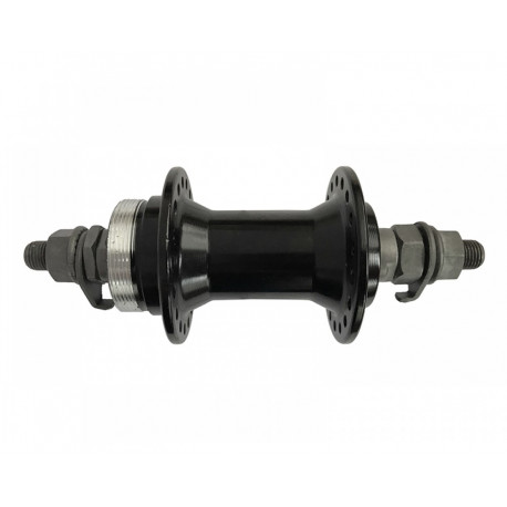 Втулка алюмінієва передня на промпідшипнику ( Disc-Brake) Black 36H top