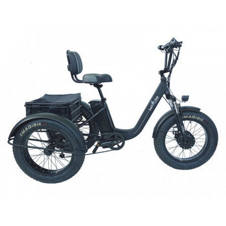 Електровелосипед фетбайк алюмінієвий триколісний 20" 750W 48V15AH top